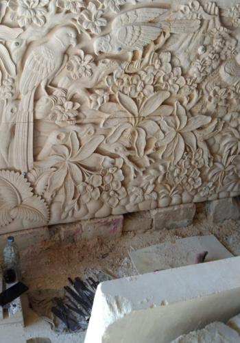 Relief Burung dan Alam