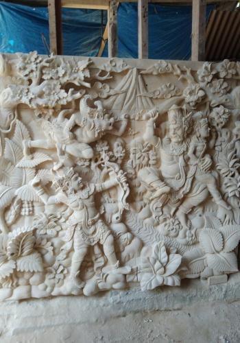 Relief Pewayangan dan Tradisi 3D