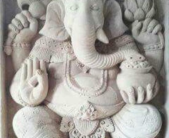Relief Dekorasi Dinding Rumah motif Ganesa