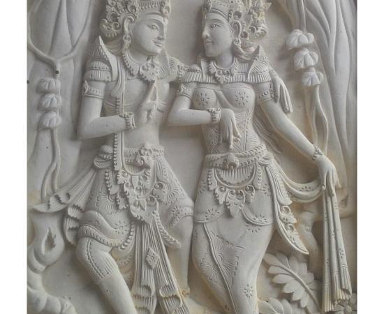 Relief Rumah Mewah Motif Rama Sinta