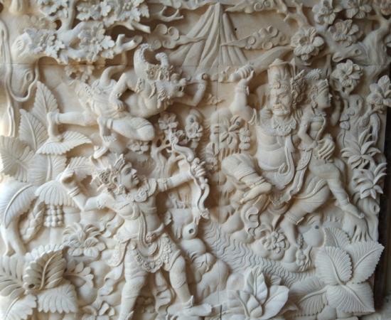 Relief Pewayangan dan Tradisi 3D