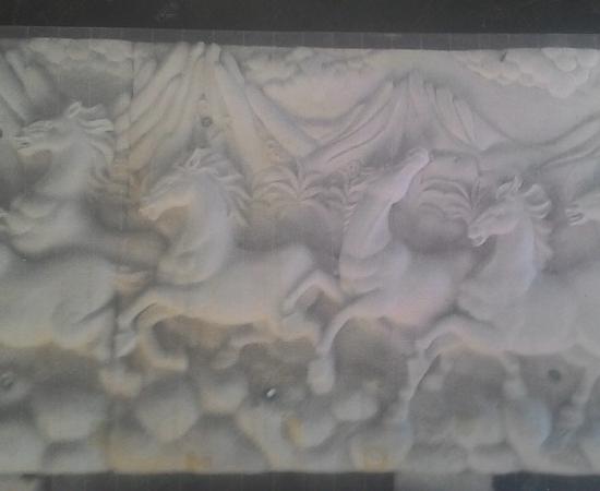 Relief Rumah Mewah motif Kuda