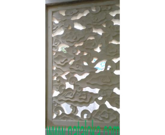Relief Ukiran Batu Alam Motif Awan