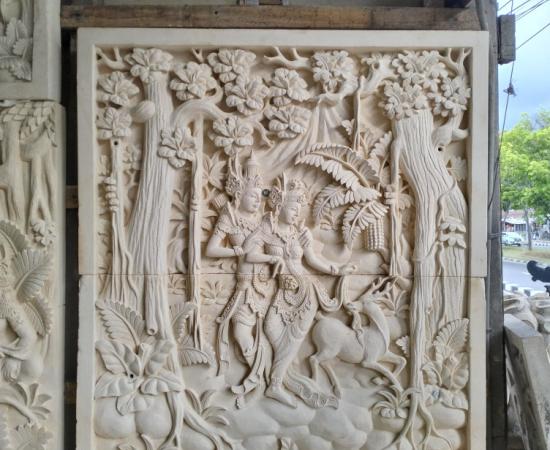 Relief Ramayana Bali Modern