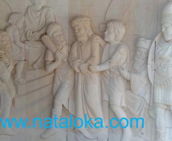 Jual Ukiran Relief Batu Paras Bali Motif Kerajaan