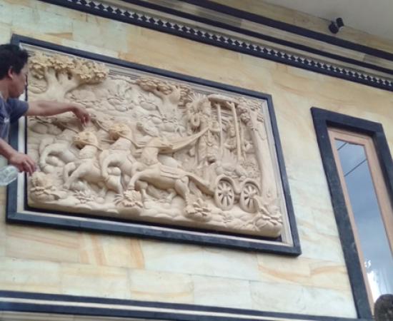 Jual Ukiran Relief Mahabharata Bali