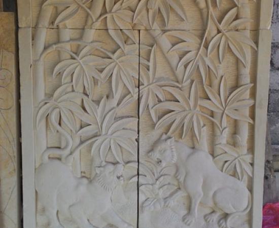 Relief alam bambu
