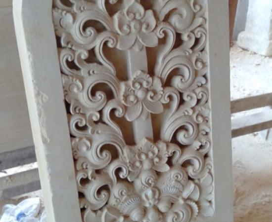 Relief Dinding Minimalis Motif Bunga