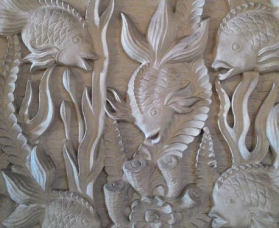 Relief ikan danau