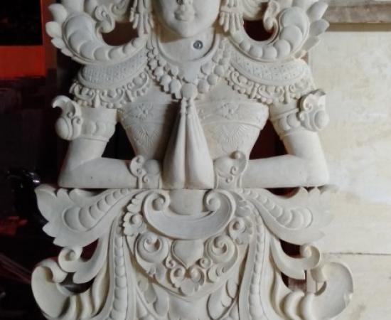 Ukiran Relief Batu Alam Motif Chili