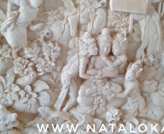 Ukiran Relief Mahabharata Bali Untuk Dinding Rumah