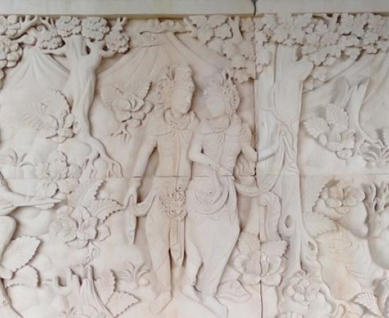 Ukiran Relief Ramayana Untuk Dinding Rumah atau Villa